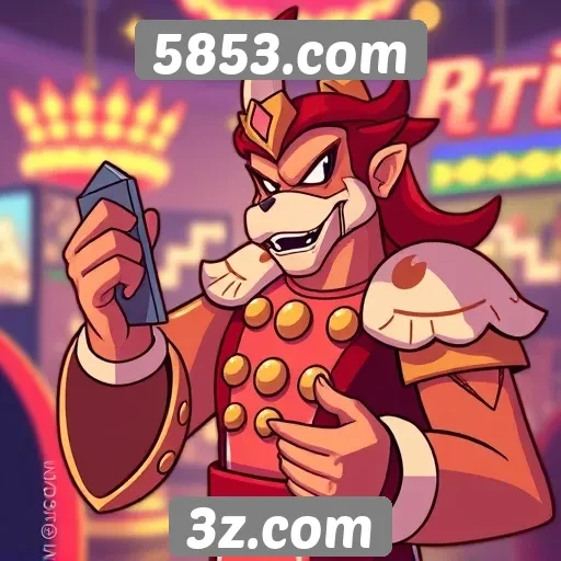 Experiência do usuário no site de jogos 5853.com